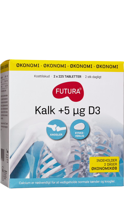 Futura Kalk +5µg D3-vitamin