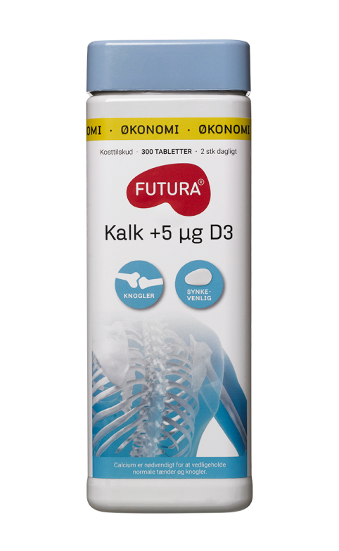 Futura Kalk +5µg D3-vitamin