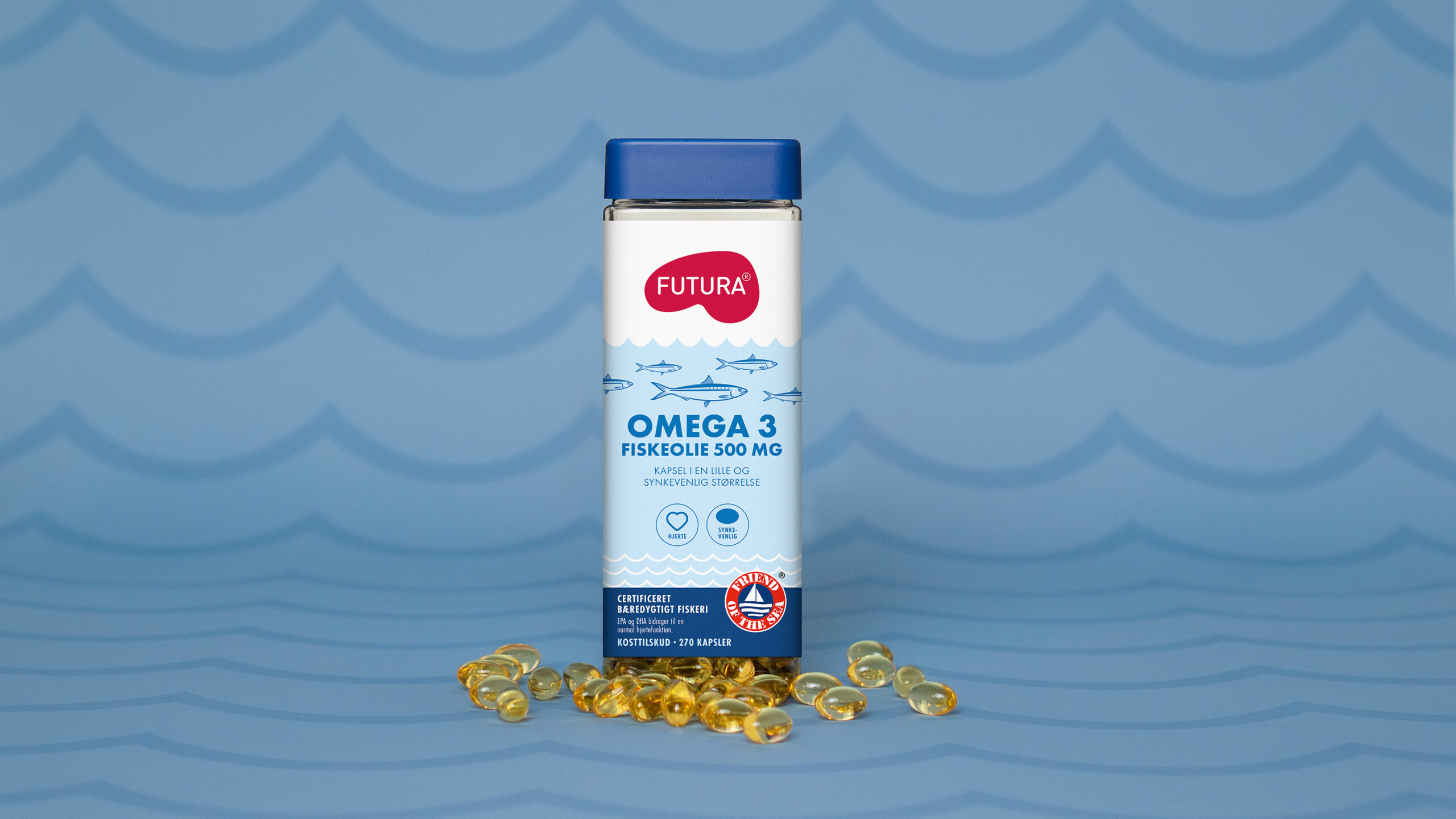 Omega3 Fiskeolie 500mg, miljø
